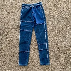 Shein high waisted unique jeans